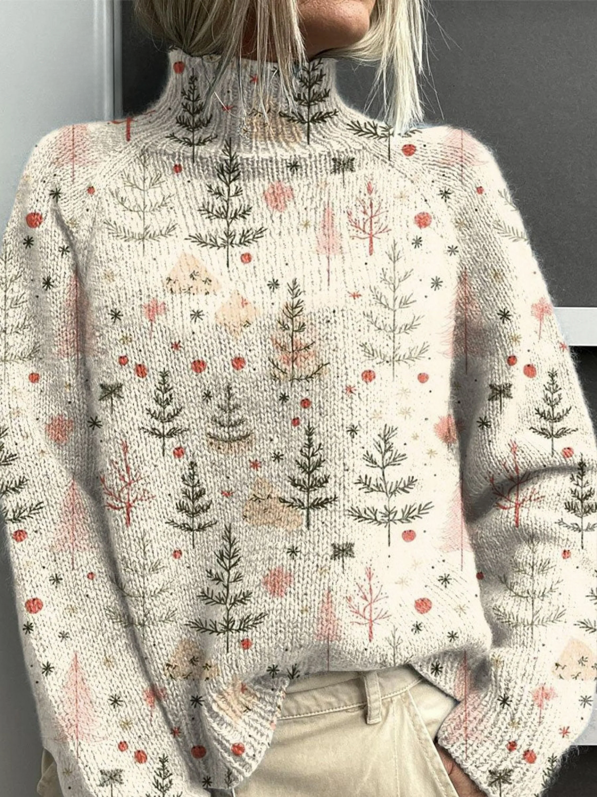 Charming Women's Turtleneck Sweater